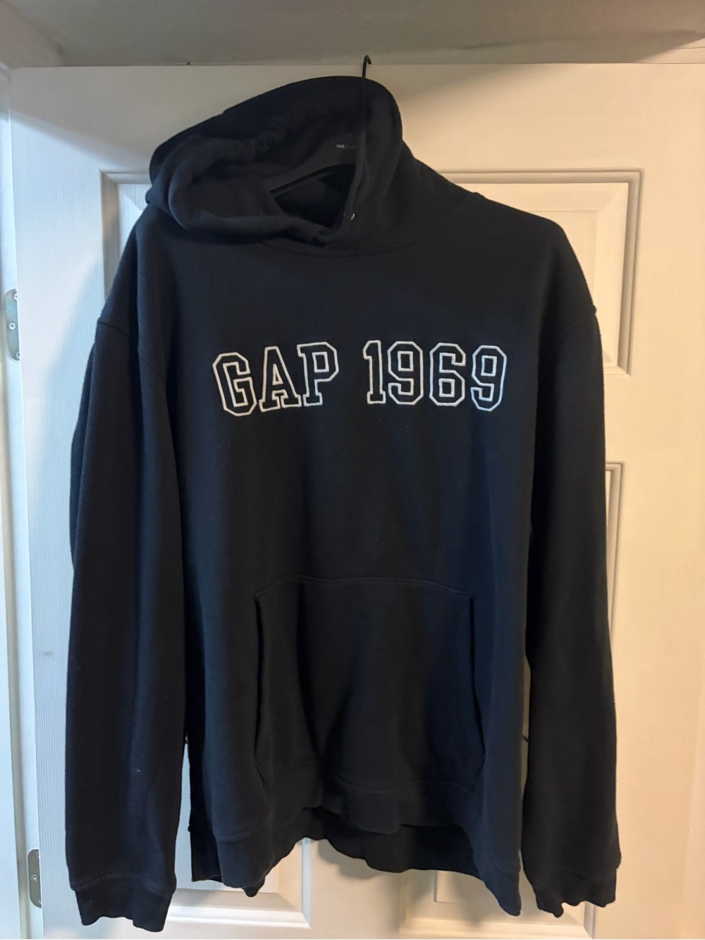 GAP Black Hoodie with White 'GAP 1969' Logo